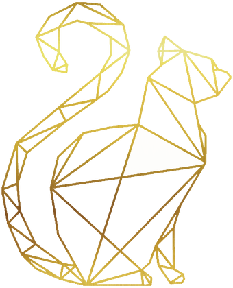Klasyczny Kubek Złoty Geometryczny Kot Kubki W Laland