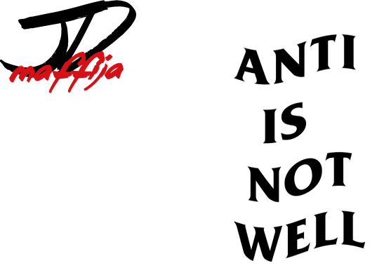 JDSTUFF - ANTI IS NOT WELL BLUZA BIAŁA