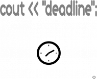 Bluza deadline C++ - koszulki dla informatyków/programistów