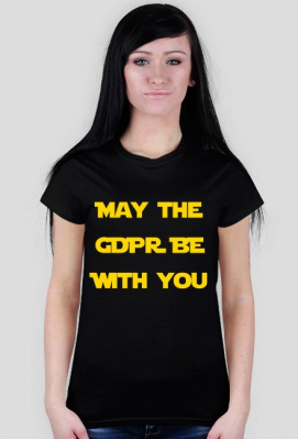 MAY THE GDPR BE WITH YOU ZLOTO (damska) - RODO sklep