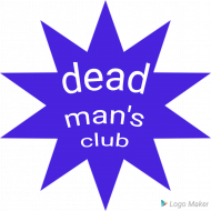 dead man's club tee blue star logo
