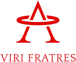 Kubek z logo Viri Fratres i napisem