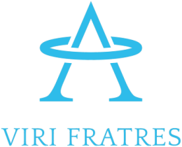 Kubek z logo Viri Fratres i napisem