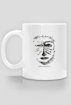 Kubek z grafiką  - maska wojownika - anne90