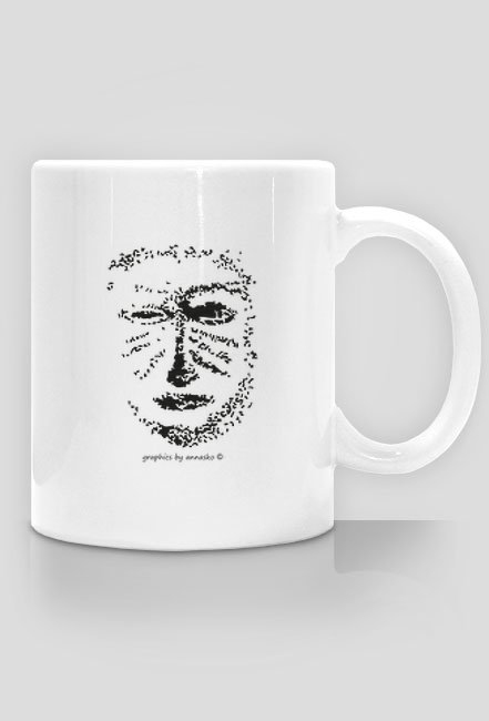 Kubek z grafiką  - maska wojownika