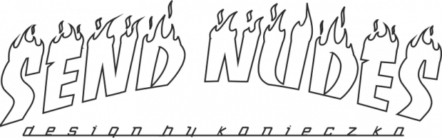 SEND NUDES czarne krawędzie