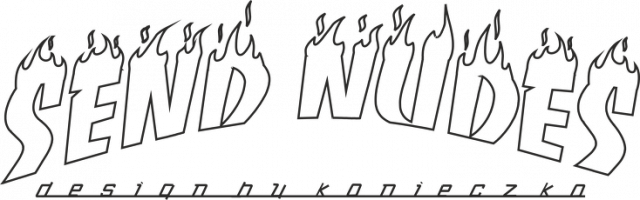 SEND NUDES czarne krawędzie