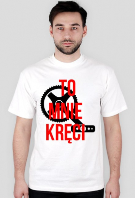 KOSZULKA MĘSKA - ROWER TO MNIE KRĘCI - m3rdesign