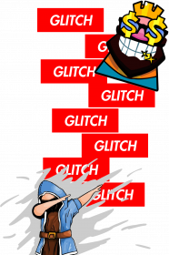 Glitch Supreme text Clash Royale