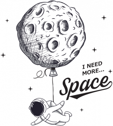 I need more Space - balon - damska