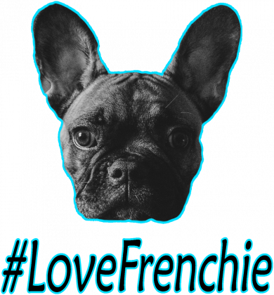 Bluza z kapturem "#LoveFrenchie"