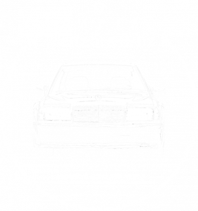 Koszulka Męska Mercedes Benz Mafia W201 BIAŁY NADRUK