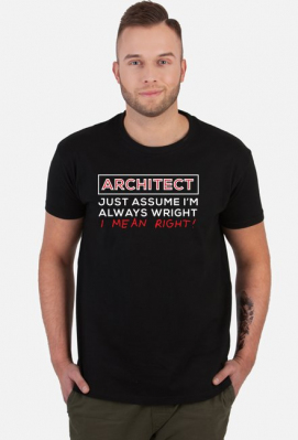 Prezent dla młodego architekta - Architect, just assume I'm always Wright - Archipane