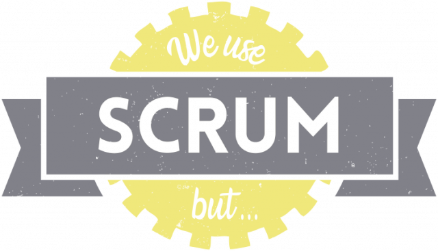 Scrum Master -  koszulka na prezent - We Use SCRUM, but....