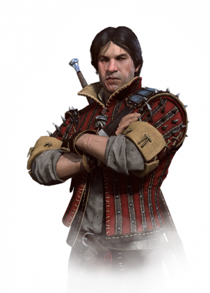 Koszulka THE WITCHER Z BOHATEREM - ESKEL