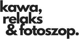 Kubek "kawa, relaks & fotoszop" (BIAŁY)