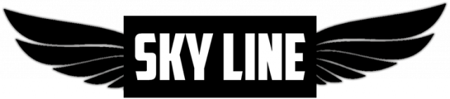 Bluza z kapturem z nadrukiem SKY LINE [Biała]