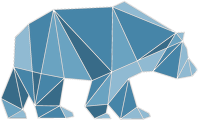 Kubek Z Geometrycznym Niebieskawym Niedźwiedziem