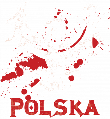 Biały Orzeł z napisem Polska