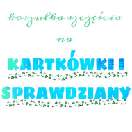 koszulka szczęścia na kartówki i sprawdziany