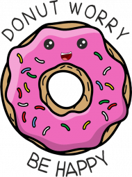 Donut worry koszulka damska