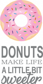 Donuts make life eko torba