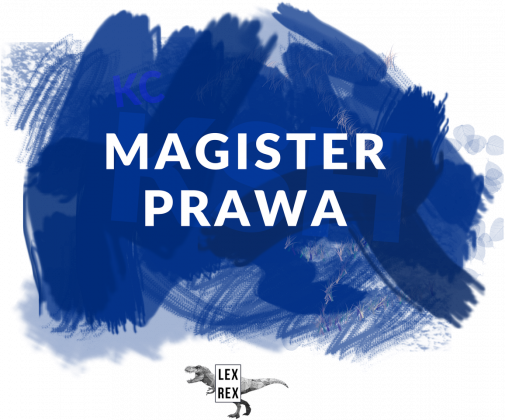Magister prawa - niebieski - T-shirt męski