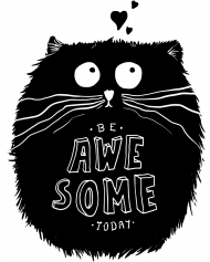 KOSZULKA DAMSKA CAT BE AWESOME TODAY