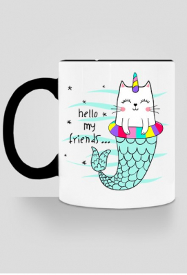 KUBEK CAT HELLO MY FRIENDS - zakupoholik