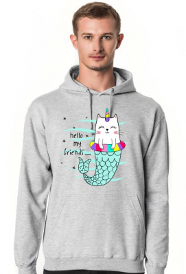 BLUZA Z KAPTUREM CAT HELLO MY FRIENDS - zakupoholik