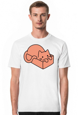 KOSZULKA MĘSKA CAT IN A BOX - zakupoholik