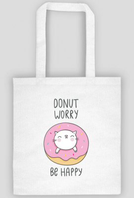 Ekotorba Donut worry be happy - zakupoholik