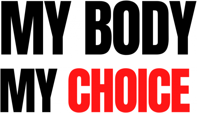 My body My choice, koszulka damska, kolor biały