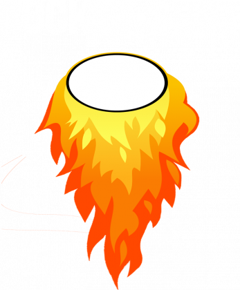 Rocket T-Shirt White text