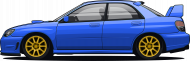 Subaru Impreza WRX Niebieski
