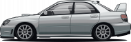 Subaru Impreza WRX Srebrna