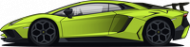 Kubek Lamborghini Aventador SV Zielony