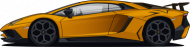 Body niemowlęce Lamborghini Aventador SV Pomarańczowy