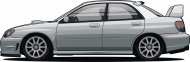 Bluza Subaru Impreza WRX Srebrny
