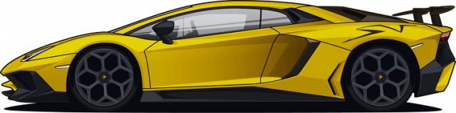Lamborghini Aventador SV Żółty