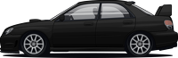 Kubek Subaru Impreza WRX Czarny
