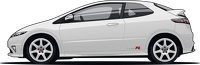 Kubek Honda Civic TypeR Biały
