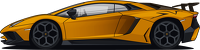 Kubek Lamborghini Aventador SV Pomarańczowy