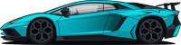 Kubek Lamborghini Aventador SV Niebieski