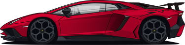 Body niemowlęce Lamborghini Aventador SV Czerwony
