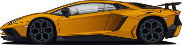 Body niemowlęce Lamborghini Aventador SV Pomarańczowy