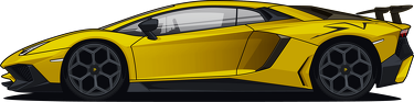 Body niemowlęce Lamborghini Aventador SV Żółty