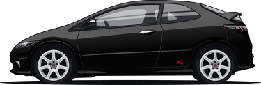 Body niemowlęce Honda Civic TypeR Czarna