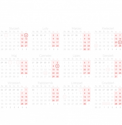 Koszulka Kalendarz 2019 - OP Grafika