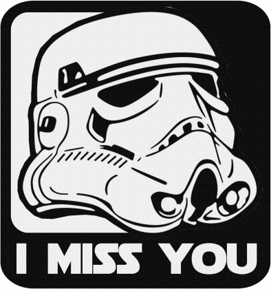 Koszulka - I MISS YOU! - Star Wars